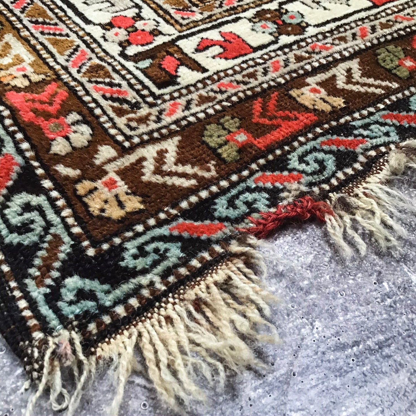 Antique Handcrafted Caucasian, 5'7 x 4'5