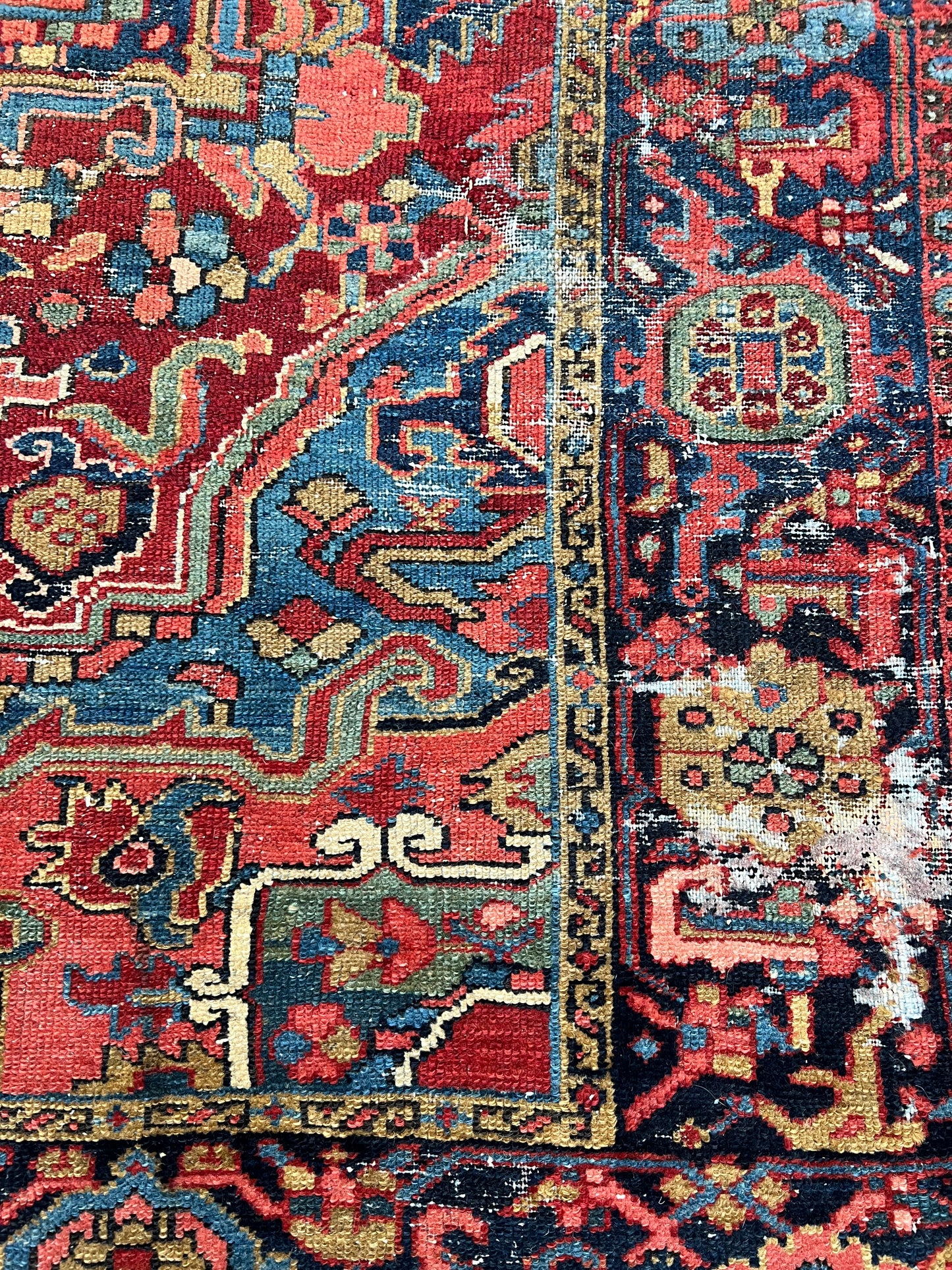 Early 1900s Persian Heriz, 8.4 x 11.5