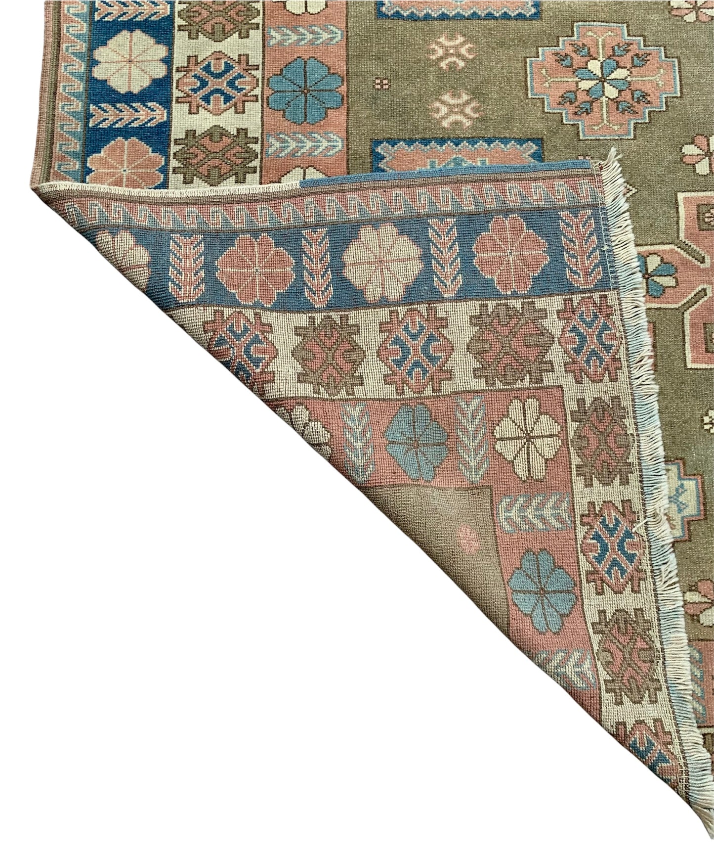 Vintage Turkish Oushak, 7.7 x 9.7