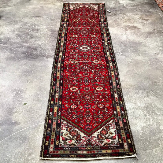 Handcrafted Persian Hamadan, 2.7 x 10.2