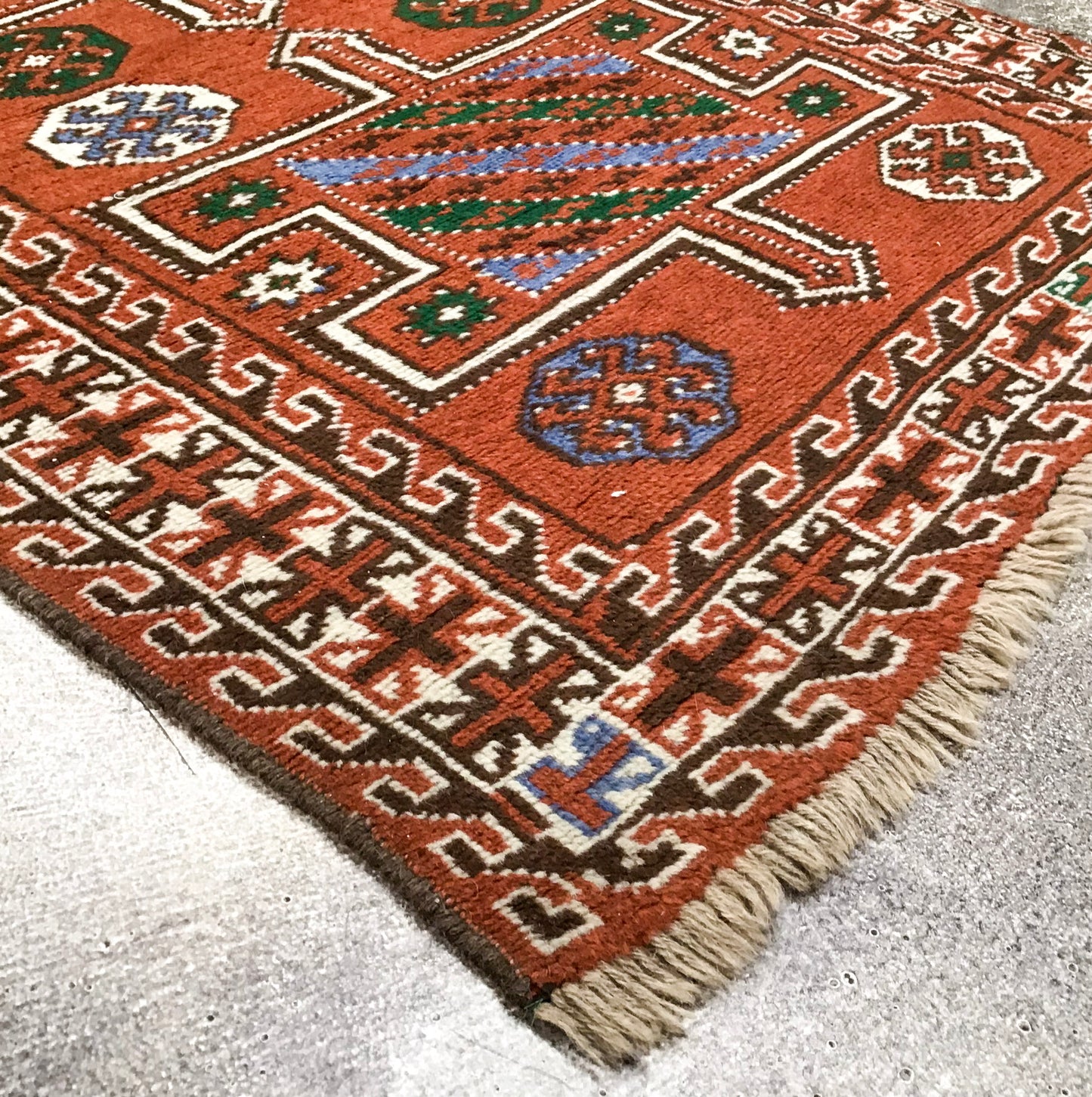 Vintage Tunisian, 3.6 x 6.7