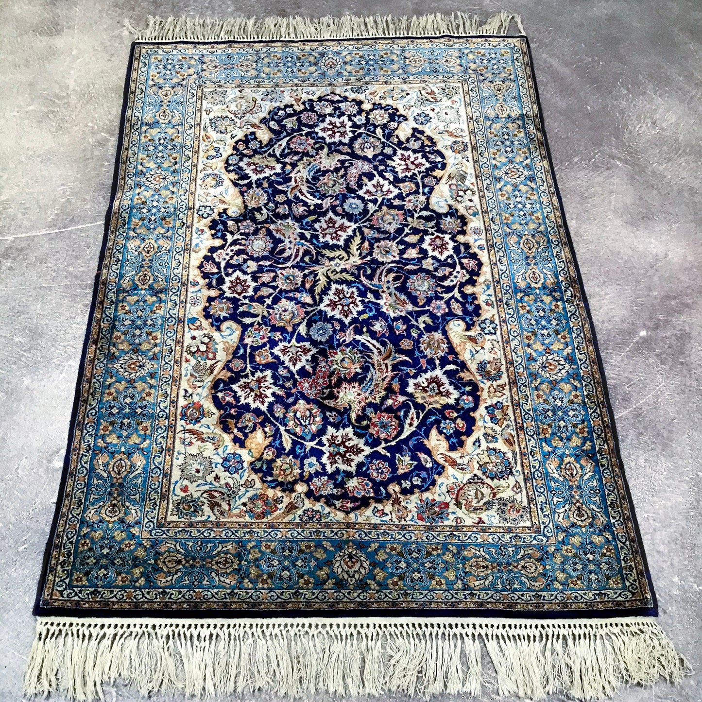 Silk Persian Isfahan, 3'7 x 5'9