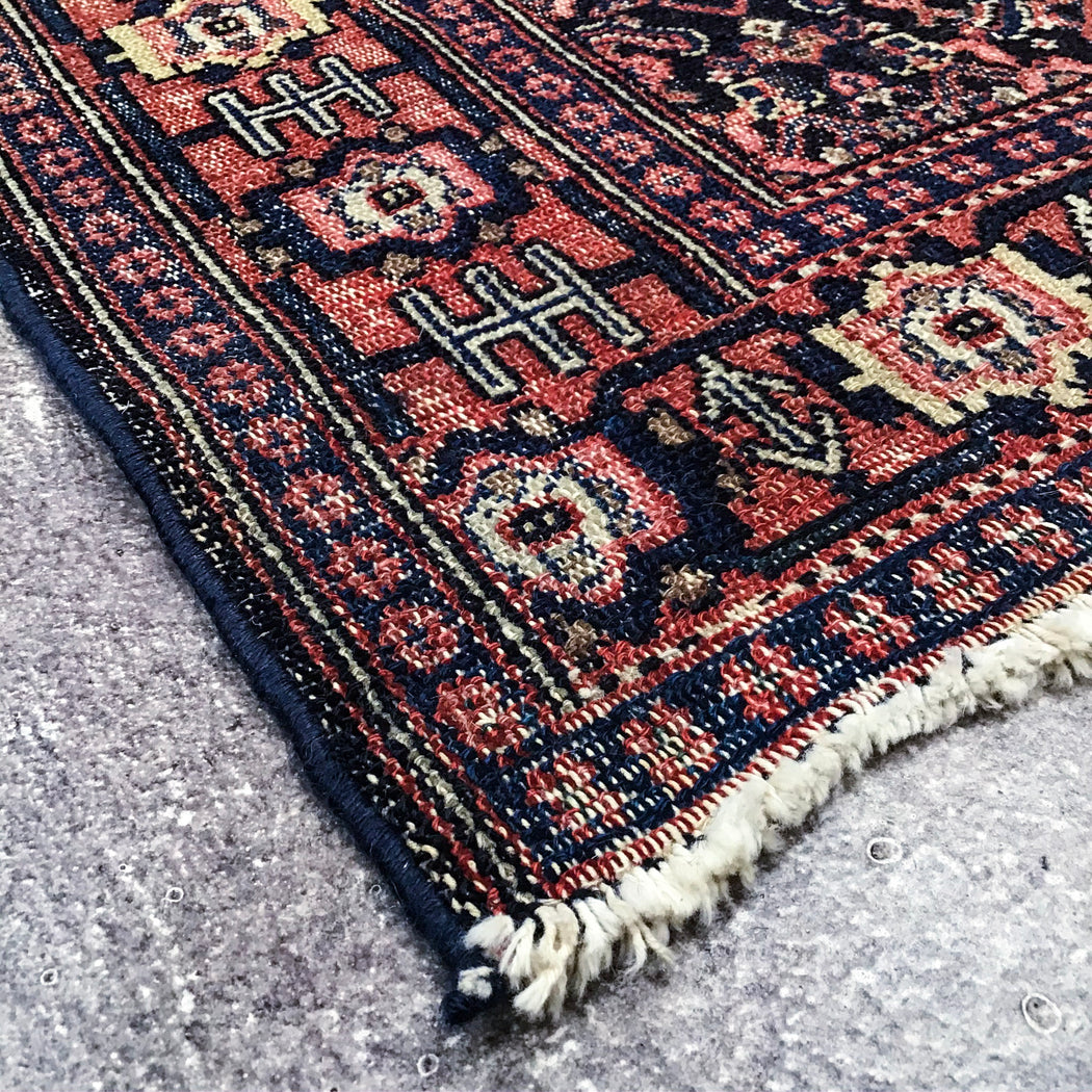 Handcrafted Persian Senneh, 3'6 x 4'9