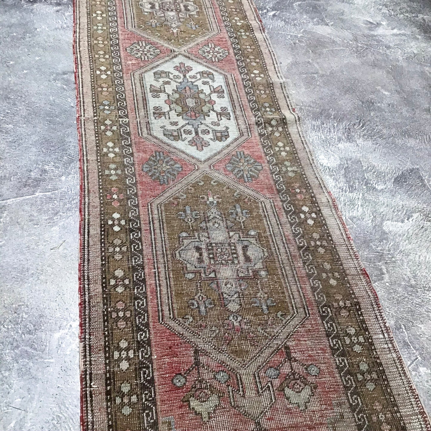 Handcrafted Turkish Runner, 2'5 x 12'4