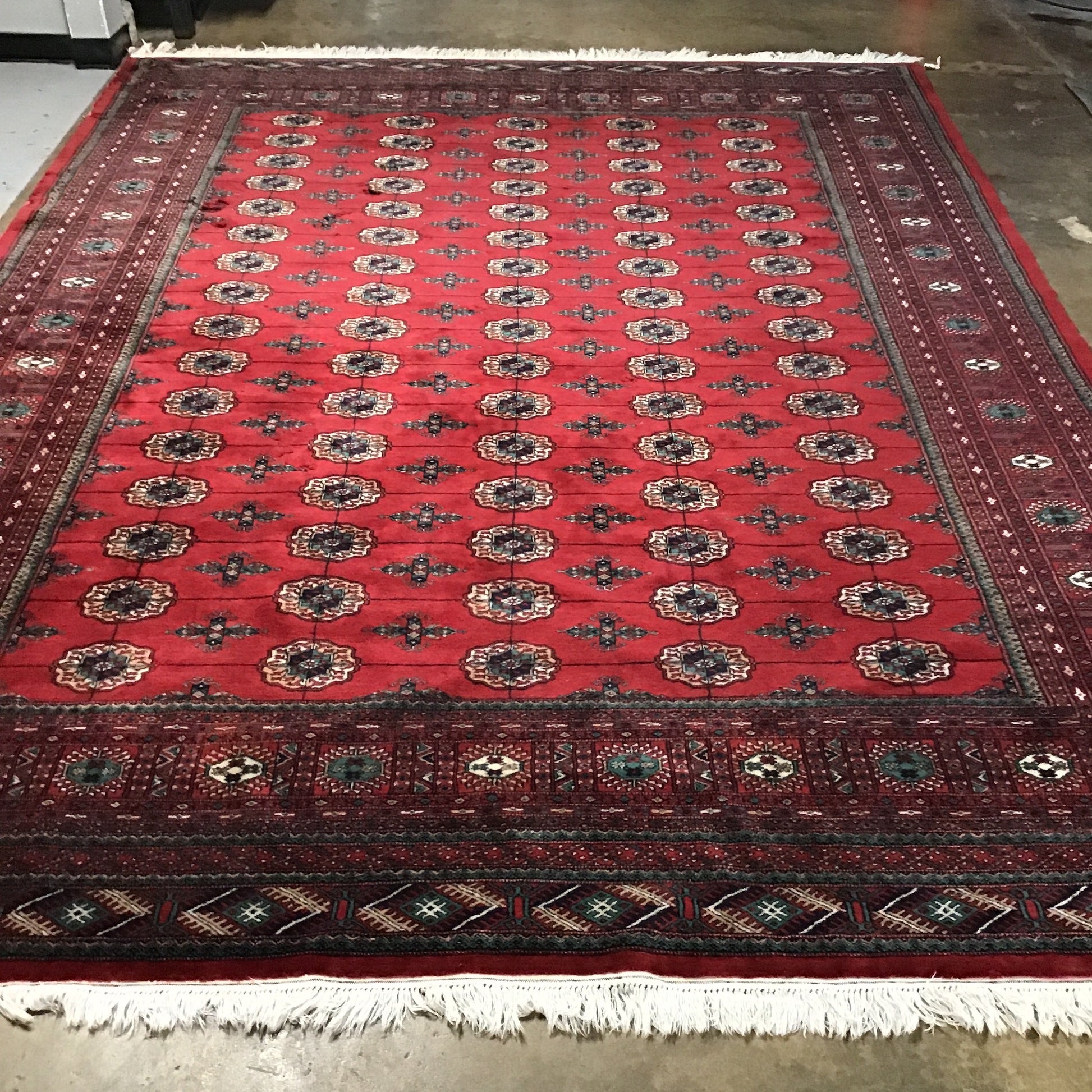 Handcrafted Pakistani Bukhara, 9'5 x 12'11