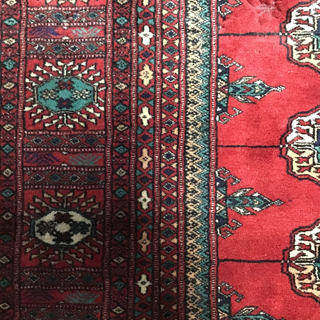 Handcrafted Pakistani Bukhara, 9'5 x 12'11