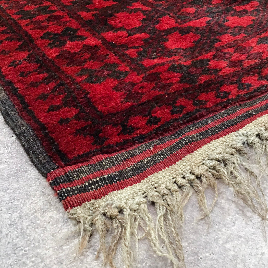 Handcrafted Afghan Bokhara, 7'7 x 11'4