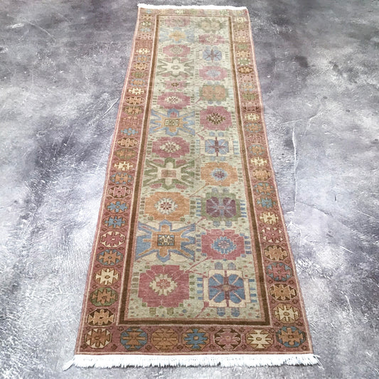 Vintage Vegetable-Dyed Turkish, 2'7 x 8'9