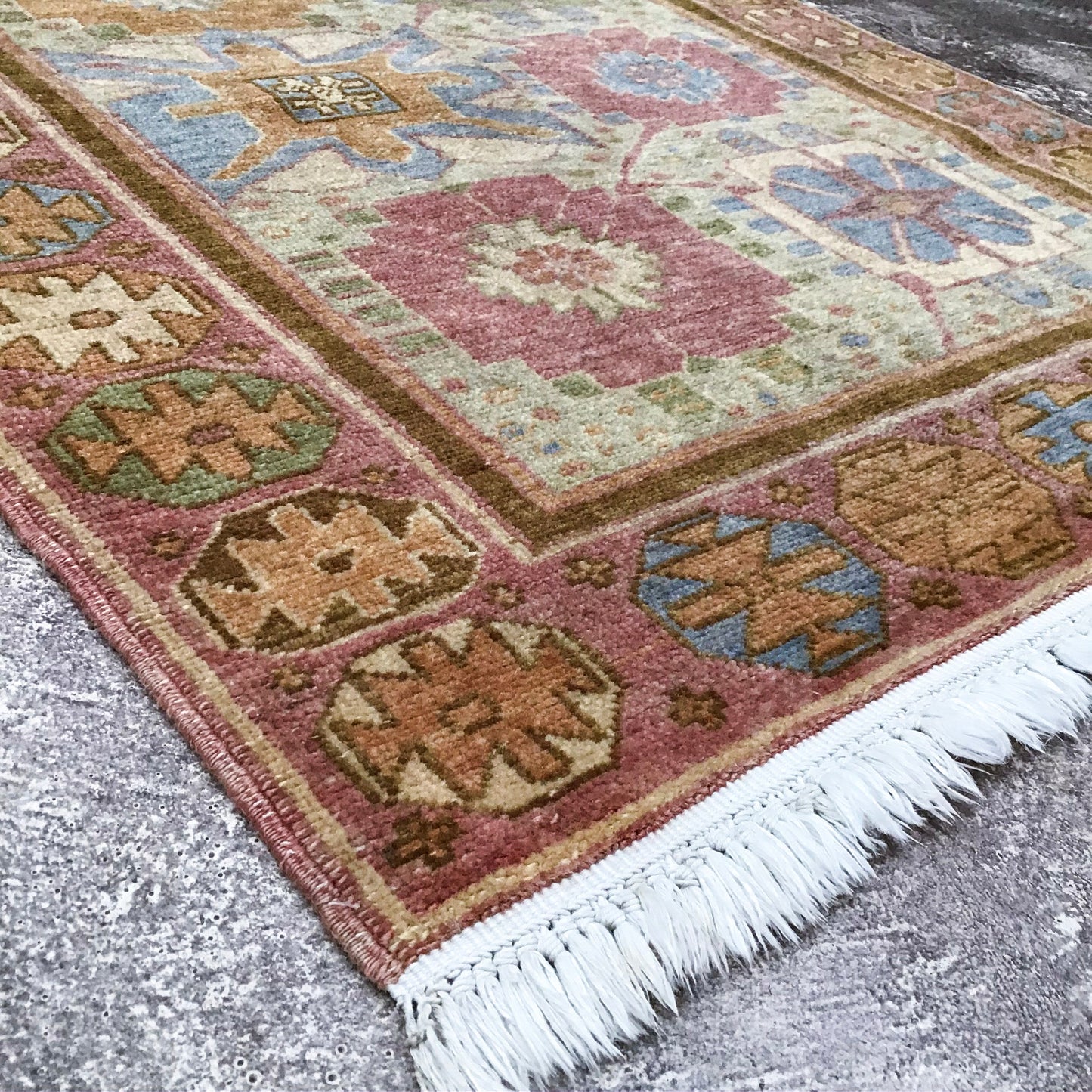 Vintage Vegetable-Dyed Turkish, 2'7 x 8'9