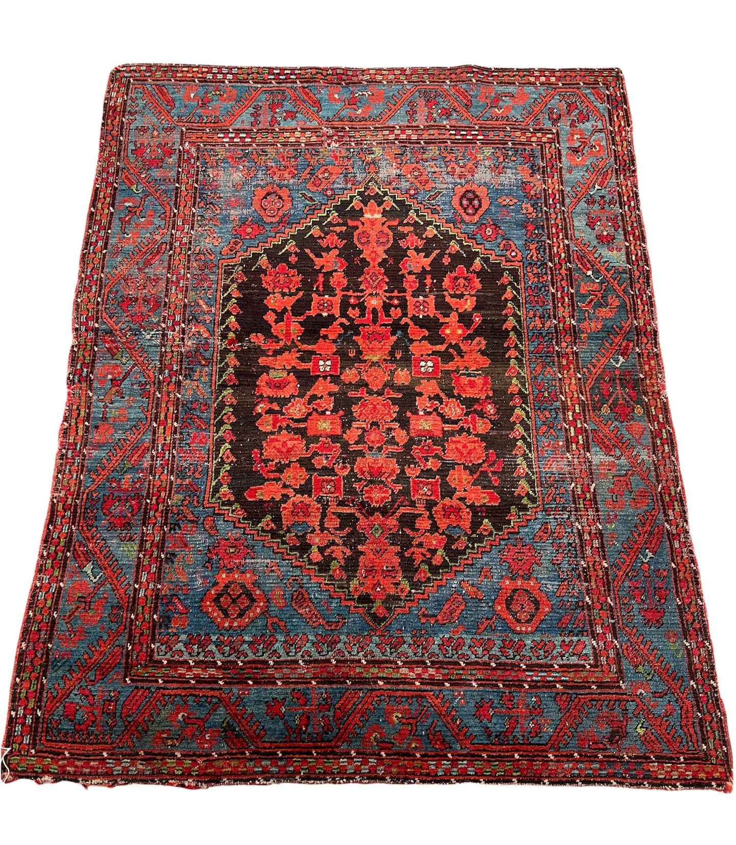 Late 1800s Turkish Kula Prayer Rug, 4.6 x 5.9