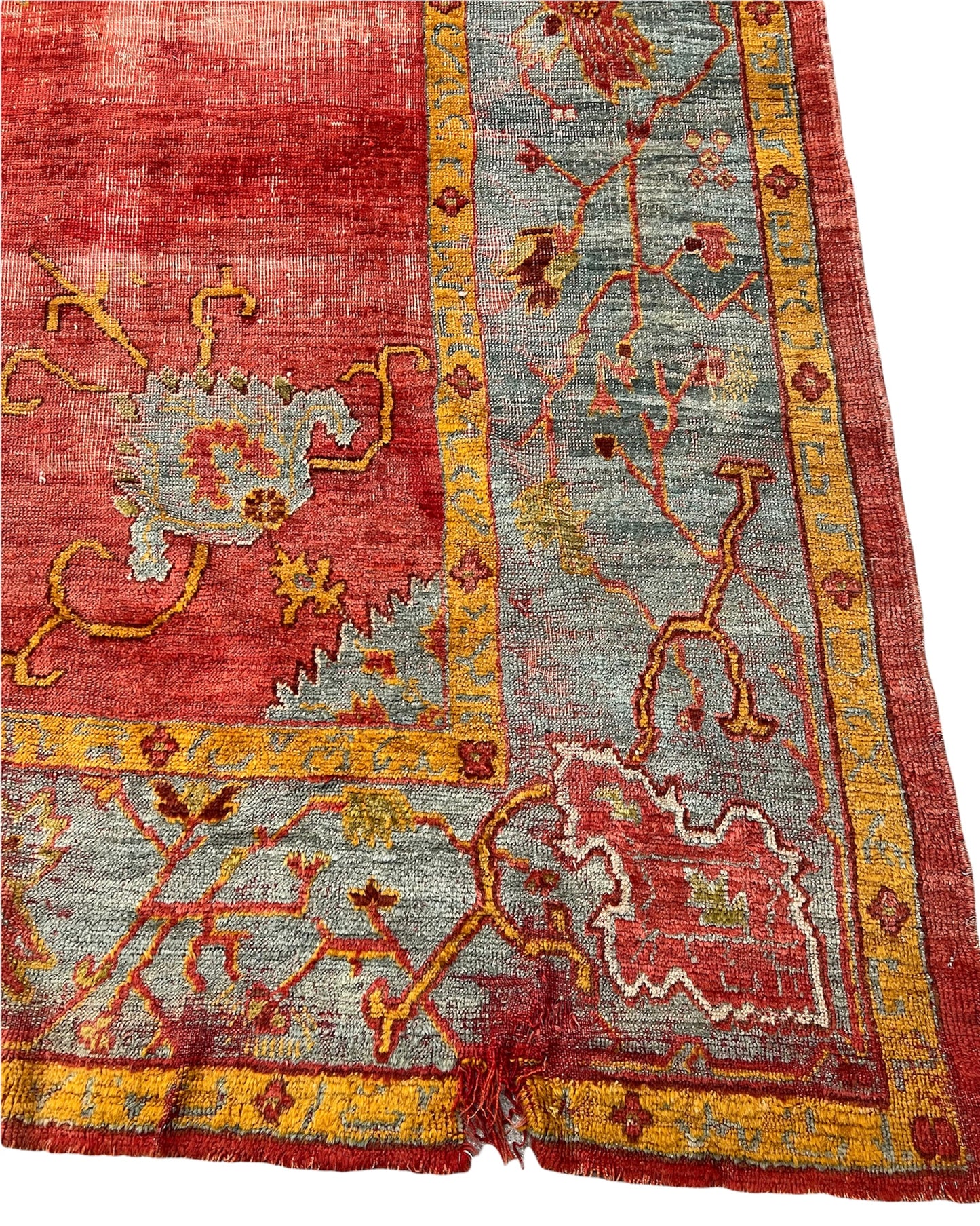 Antique Turkish Oushak, 11.3 x 16.0